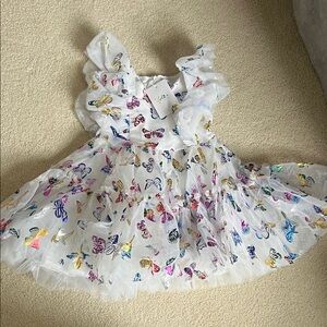 NWT Lola + The Boys Tulle Multicolor Butterfly Dress